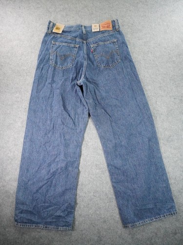 Levis Jeans Womens 31x29 High Waisted Straight Baggy Wide Leg Hemp Blend - Picture 13 of 16