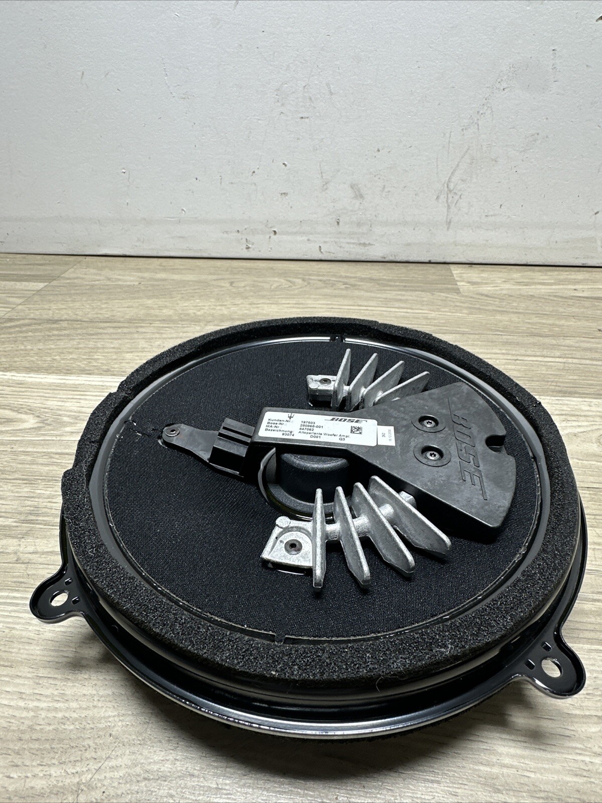03-19 Maserati Quattroporte Rear Bose Subwoofer Sub Woofer Sound Speaker OEM 52k