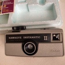 Kodak Hawkeye Instamatic II Camera With Original Styrofoam And Instructions