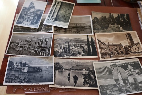 34 cartas antiguas - en su mayoría Italia Palermo, Bérgamo - años 40 - Imagen 4 de 5