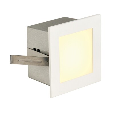 SLV FRAME BASIC, Einbauleuchte, LED, 3000K, eckig, inkl. Blattfedern, weiß matt
