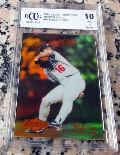 HIDEO NOMO 1995 Select Certified Mirror Gold SP Rookie Card RC BGS BCCG 10 RARE