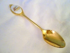 Porcelain Gold Stainless Japan SPOON GIFT 5” coffee filigree tea cup doily 