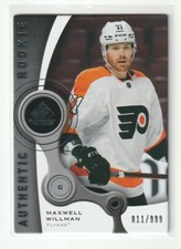 MAXWELL WILLMAN 2021 SP Game Used Authentic Rookie 811/999 PHILADELPHIA FLYERS