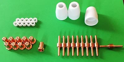 33 piezas LARGO, Parkside (Lidl) cortador de plasma PPS, PT31, CUT 30 40 50 soldadura