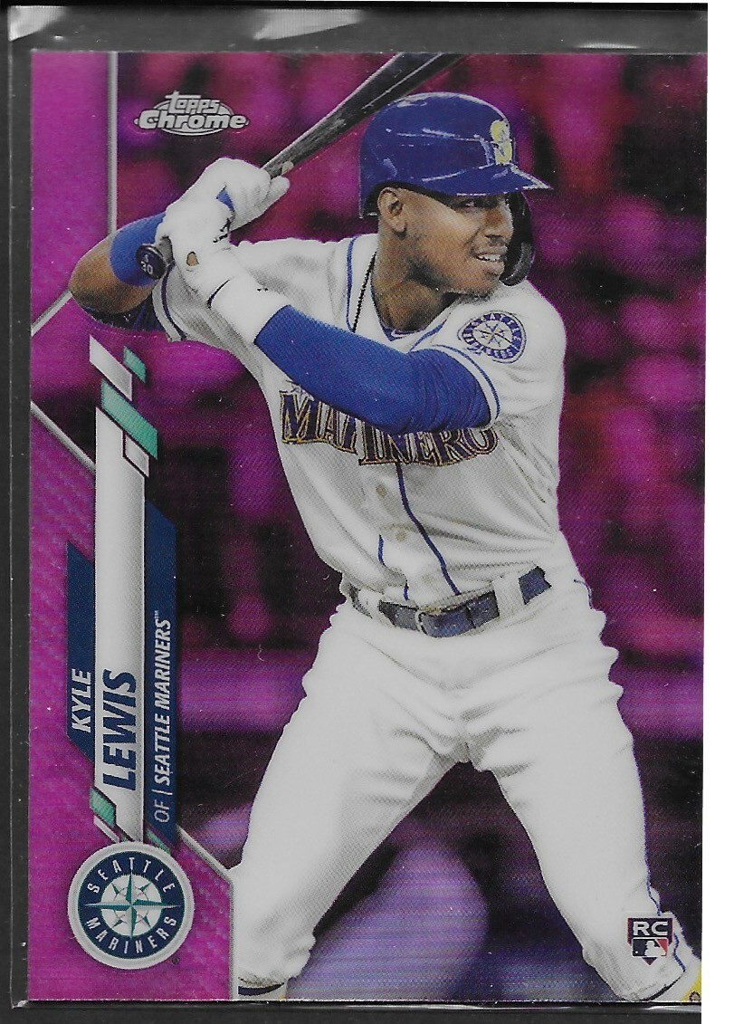 2020 Topps Chrome Pink Refractors #186 Kyle Lewis RC