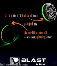 GREEN LED Speaker Light Rings for Wet Sounds XS-65 XS-650 SW-65 SW-650 Pack of 2