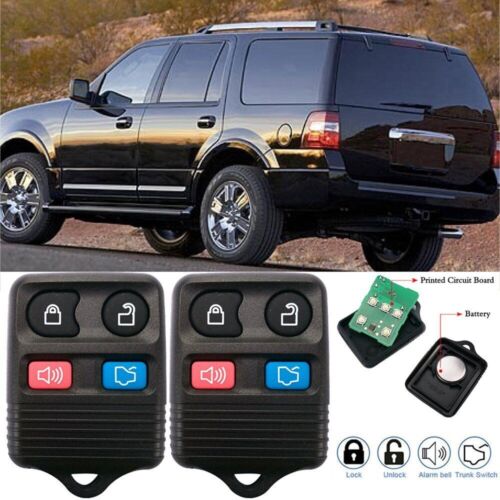 2 Pack Keyless Entry Remote Control Key Fob Transmitter Alarm 4Button For Ford - Picture 10 of 12