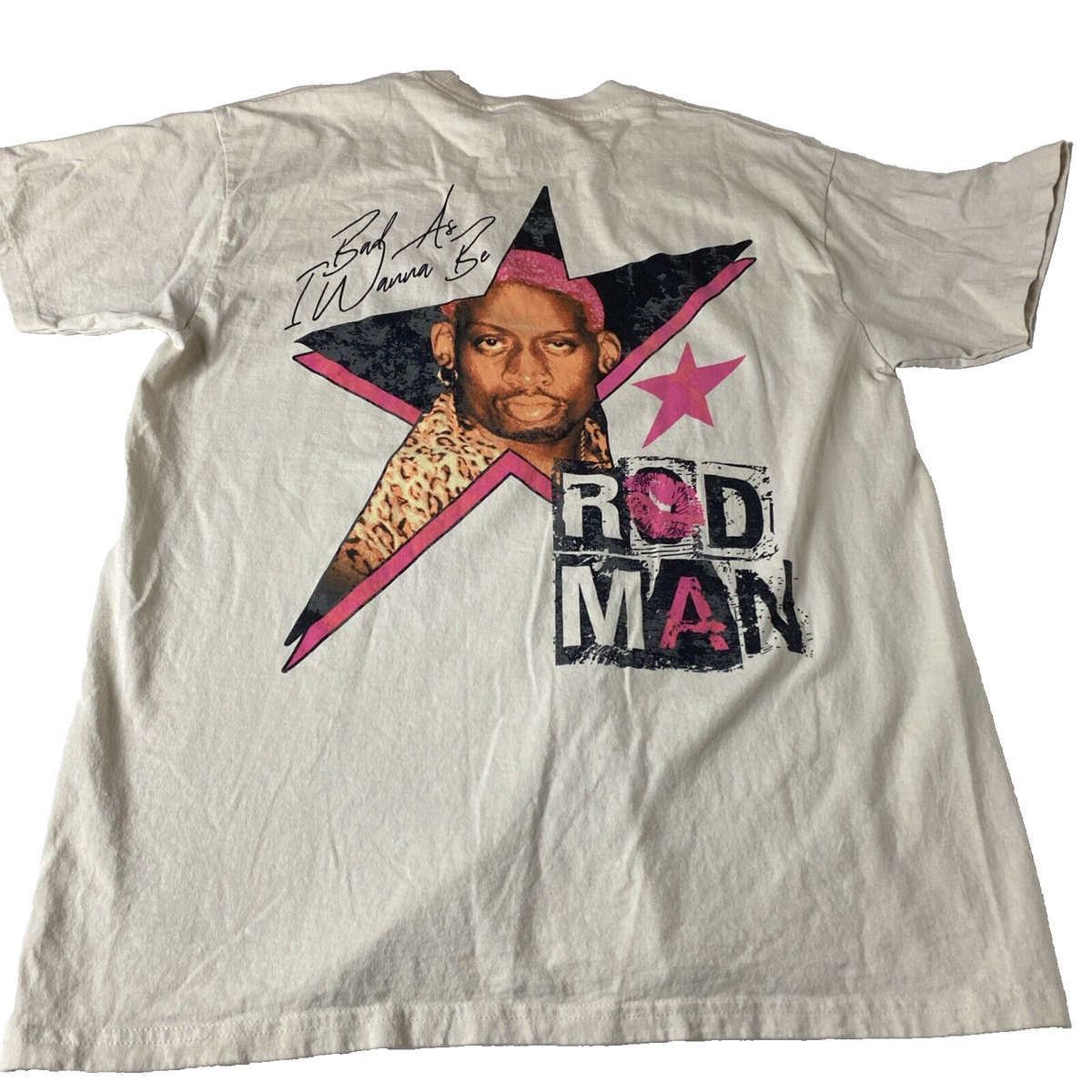 Vintage? Dennis Rodman T-Shirt Large Bad As I Wanna Be Rap Tee Rod 