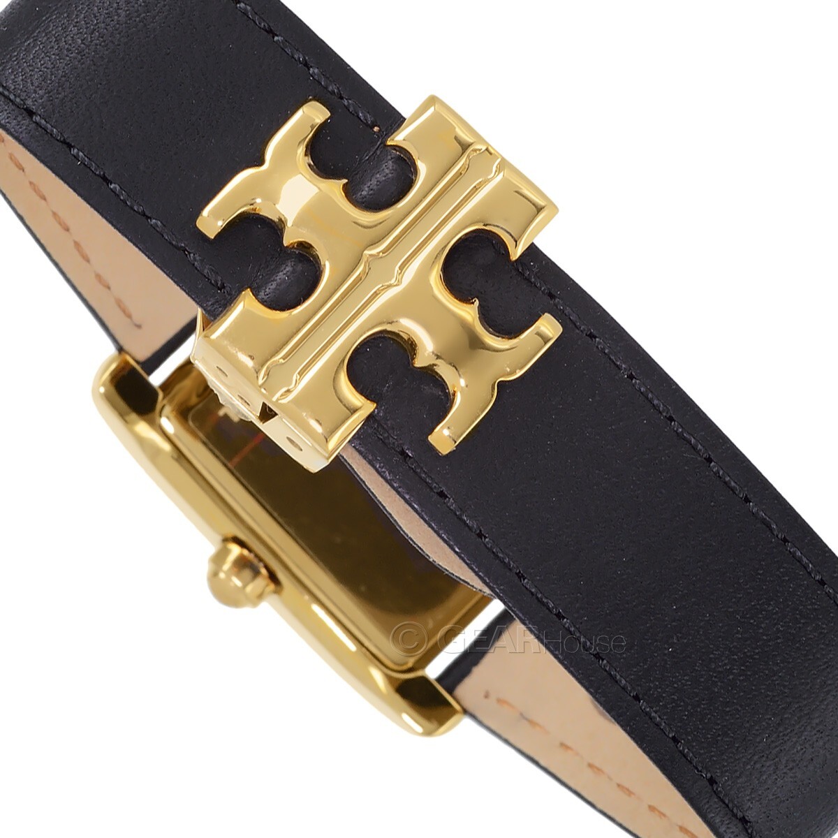 Tory Burch Eleanor Womens Gold Watch, White Dial, Black