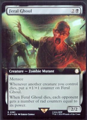 Feral Ghoul - 381 Extended Foil MTG Fallout
