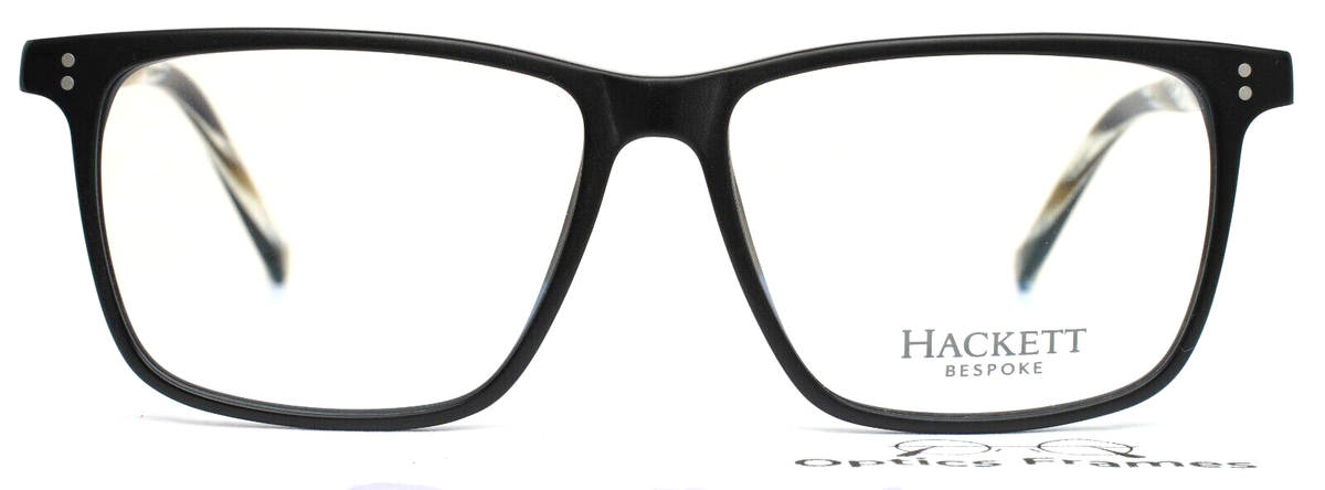 HACKETT BESPOKE HEB181 02 Matte Black Mens Square Eyeglasses 56-15