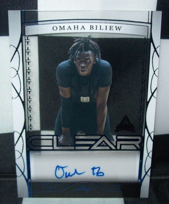 OMAHA BILIEW 2023 LEAF TRINITY BASKETBALL AUTOGERAPH CARD 10/30 MADE