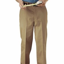 Edwards Men's Style 2577 Tan Utility Flat Front Chino Pants Size 54 Unhemmed Len