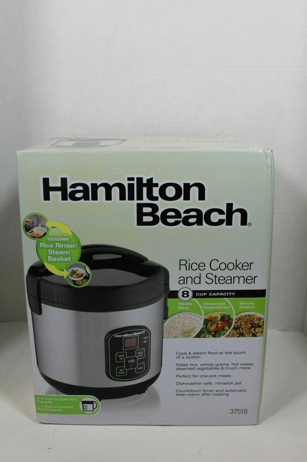 Hamilton Beach (37518) Rice Cooker and Steamer Stainless Steel - NEW IN BOX