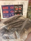 GI JOE~ 1985 COBRA NIGHT LANDING RAFT ~ UNUSED STICKERS ARGENTINA PLASTIRAMA
