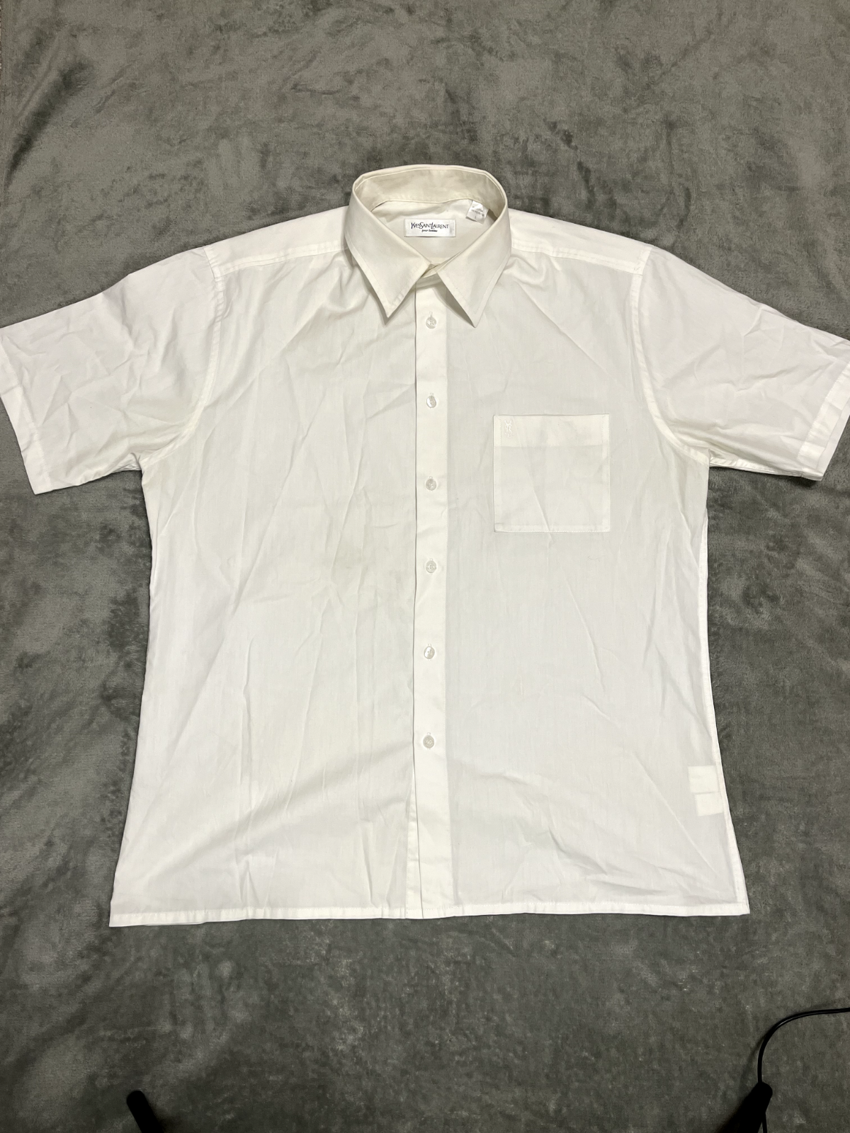 Camicia uomo vintage YSL Yves Saint Laurent con bottoni taglia L