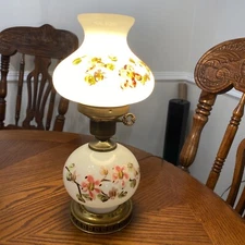 Vintage Hand Painted Pink/white Flowers 2 Piece Flaws In Paint