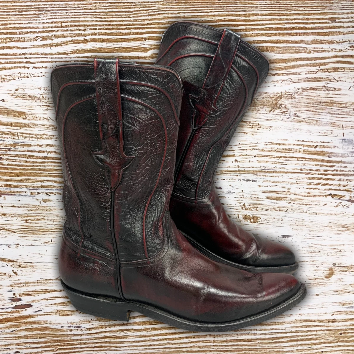 Lucchese Style L626629 Cowboy Boots Vintage Since 1883 San Antonio Mens Size 8.5
