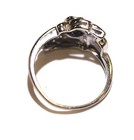 14k white gold .19ct VS1 VS G round diamond vintage ring 3.1g estate size 5.25 — photo 7