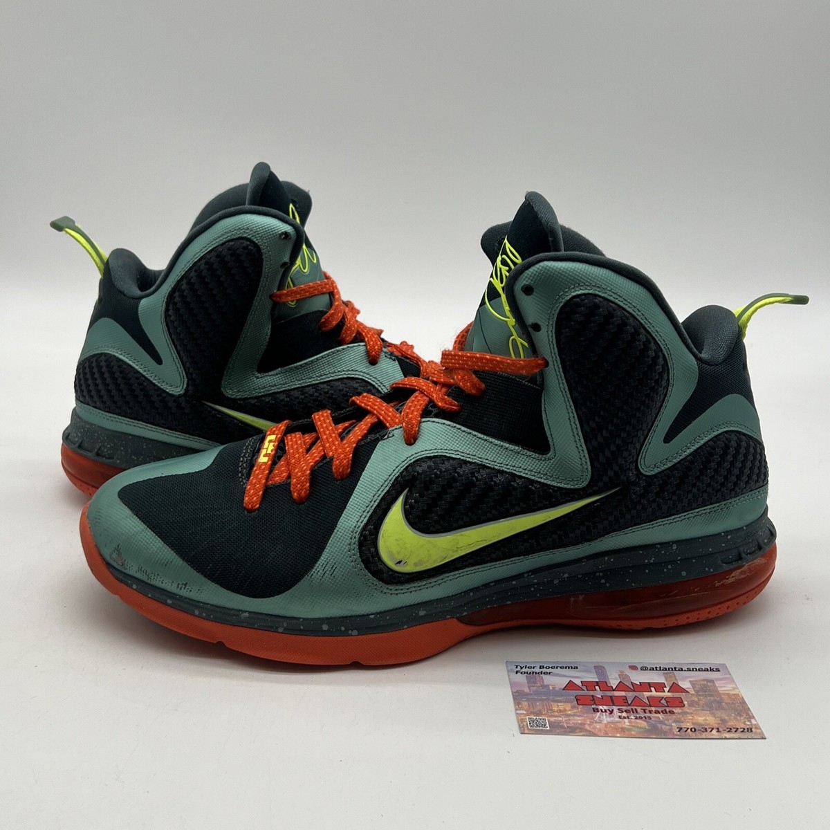 Size 11 - Nike LeBron 9 Cannon - Orange (469764-004) 883419413162