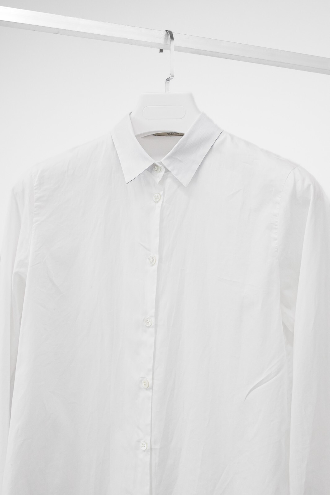 Etro Basic White Cotton Button Up, Size IT 42 - image 3