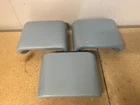 Set Of 3 Haeger Pottery Display Plant Stand Riser Blue 3292-1984 Second Quality