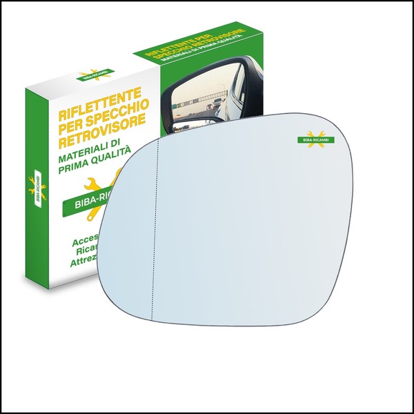Glas Spiegel RüCkspiegel Verchromt AsphäRisch Seite Sx-Guidatore FüR Seat Altea-image