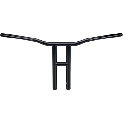 Biltwell Inc. 1in. Tyson XL Handlebar - 14in. - Black Electroplated - 6244-2013
