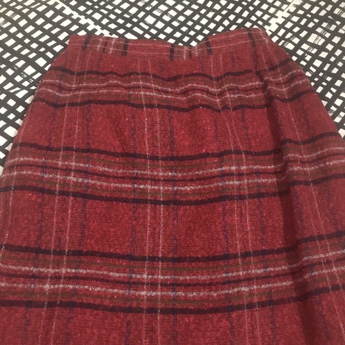 CHRISTIAN DIOR Separates True Vintage Pleated Multicolor A-Line Midi Skirt Sz 12 - Picture 8 of 9