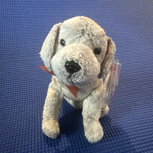 Vintage TY Beanie Baby with Tag - TRICKS THE DOG 6.5" Lab Labrador Retriever