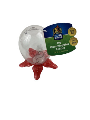 More Birds Joy Hummingbird Feeder 28 Oz Nectar Capacity