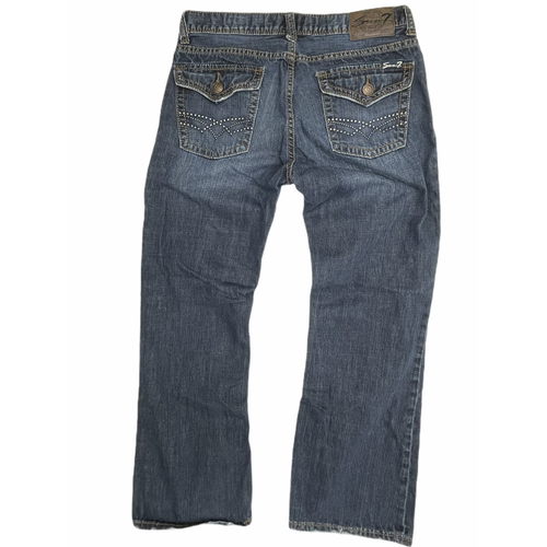 Seven7 Jeans Men 34 Straight Leg Flap 