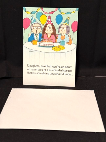 Unused Vtg Funny Cathy Birthday Card for Daughter #3263 - Picture 1 of 3