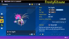 6IV Iron Jugulis Shiny  Non-Shiny Paradox Pokemon Scarlet  Violet