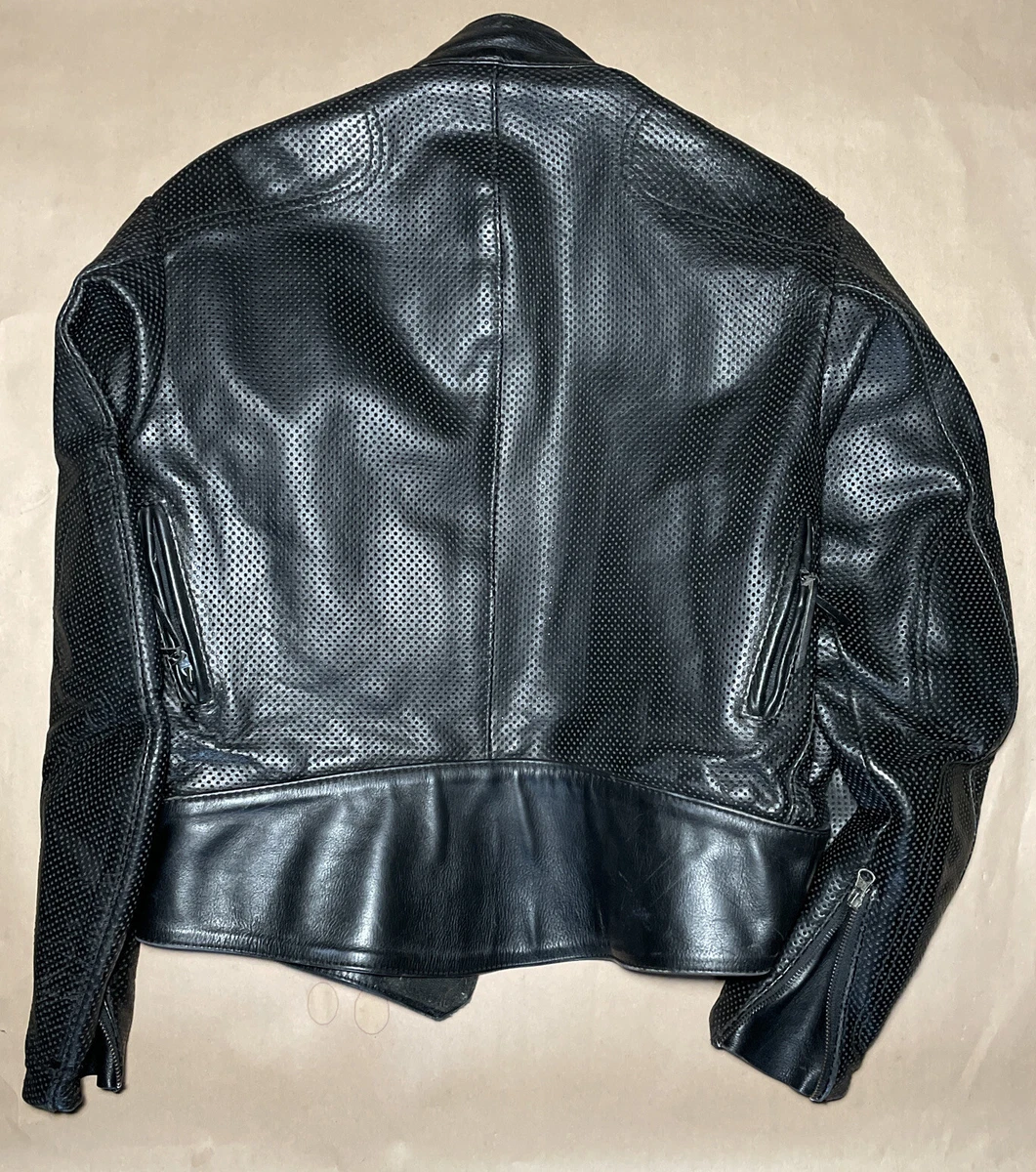 VANSON LEATHERS JACKET SIZE 38 MOTORCYCLE JACKET