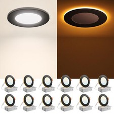 12 Pack 4 Inch LED Recessed Ceiling Light 5CCT Dimmable Night Light Feature