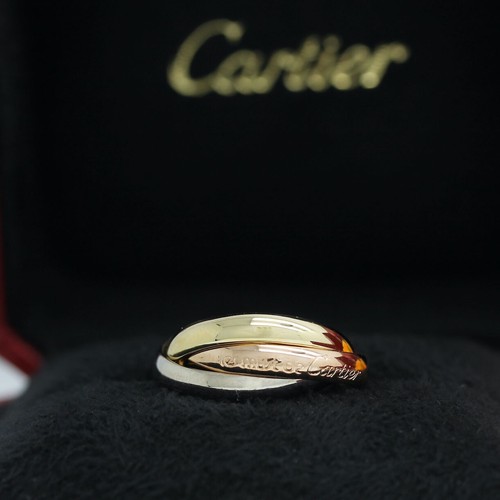 Cartier Trinity Tricolour 18KT Gold mit Cartier Box in Gr. 53 - Bild 3 von 6