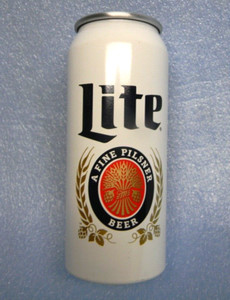 UNIQUE MILLER LITE BEER CAN DRINKING CUP MILWAUKEE WISCONSIN 6 3/16" TALL
