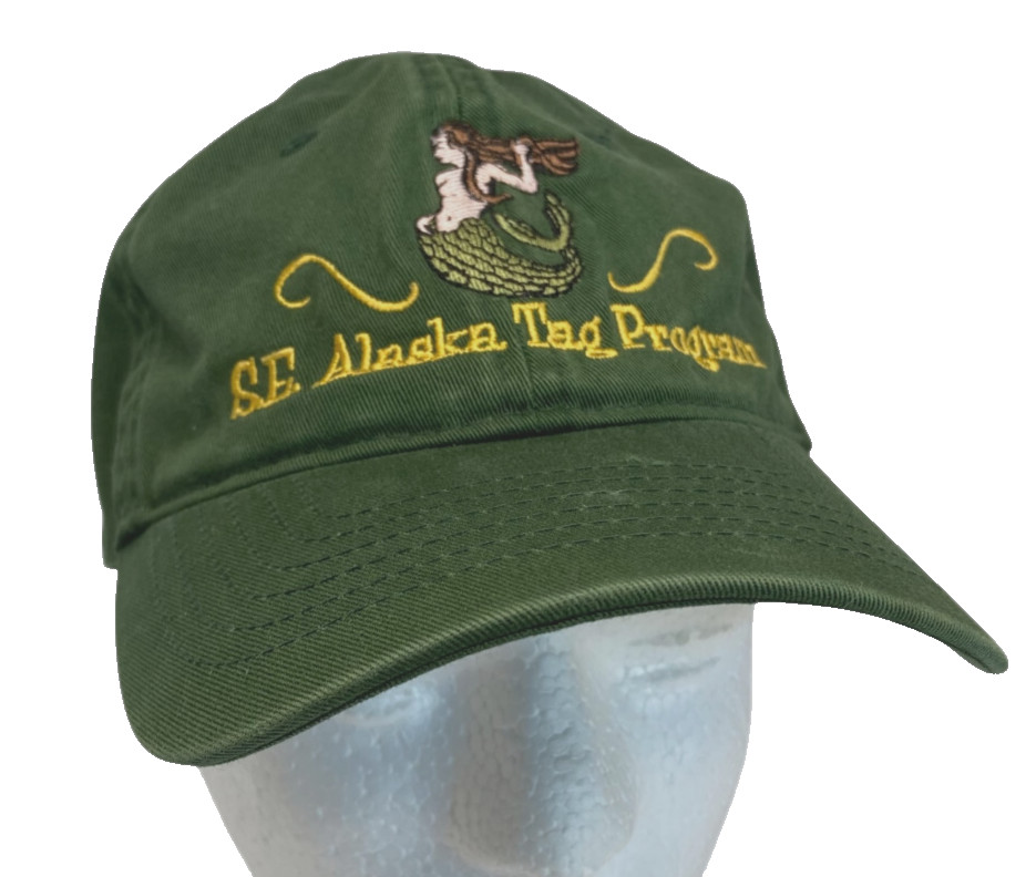 S.E. Alaska Tag Program Hat Strapback Green Embro… - image 7