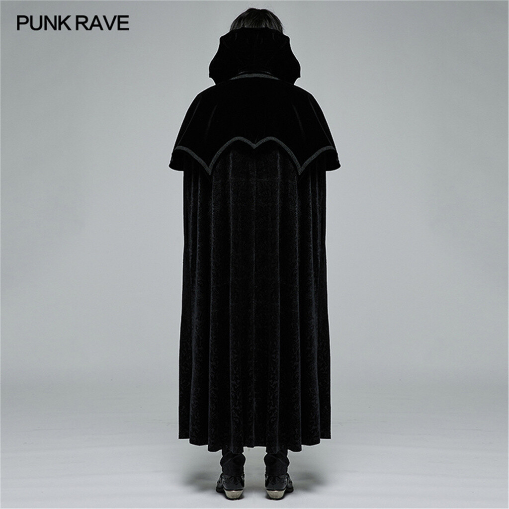 Punk Rave Gothic Noble Night Cloak Dark Cloak Long Vampire