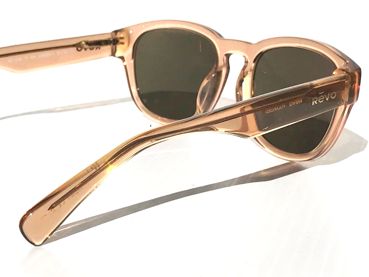 NEW REVO ZINGER 2 Shiny Caramel POLARIZED Champaign Lens Sunglass