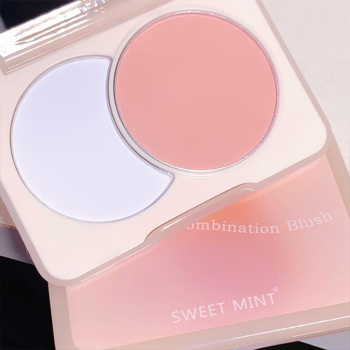 Paleta Rouge bicolor iluminador contorno de mejillas azul morado rosa mate C8 - Imagen 10 de 30