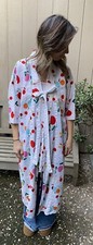Vintage Japanese Handmade Small Kimono Whimsical Pattern 100 Cotton Japan