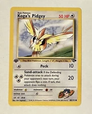 1st Edition Koga's Pidgey 80/132 Gym Challenge Non Holo WoTC Pokémon 2000 NM