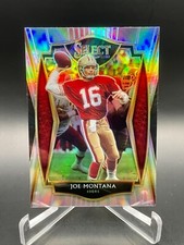 2020 NFL Select Joe Montana #118 Premier Level Silver Prizm San Franciso 49ers