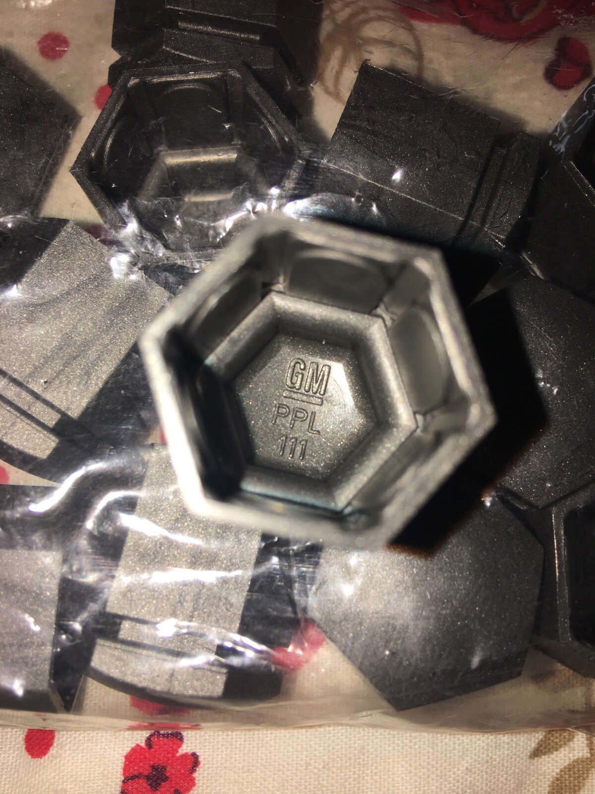 VAUXHALL ADAM GREY WHEEL NUT CAPS 16 OF FITS 17MM NUTS AND 22MM DEEP GM