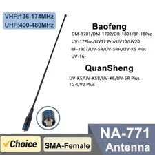Na771 Antenna Nagoya VHF/UHF SMA Female For Quansheng UVK5 UVK58  Baofeng DM1701