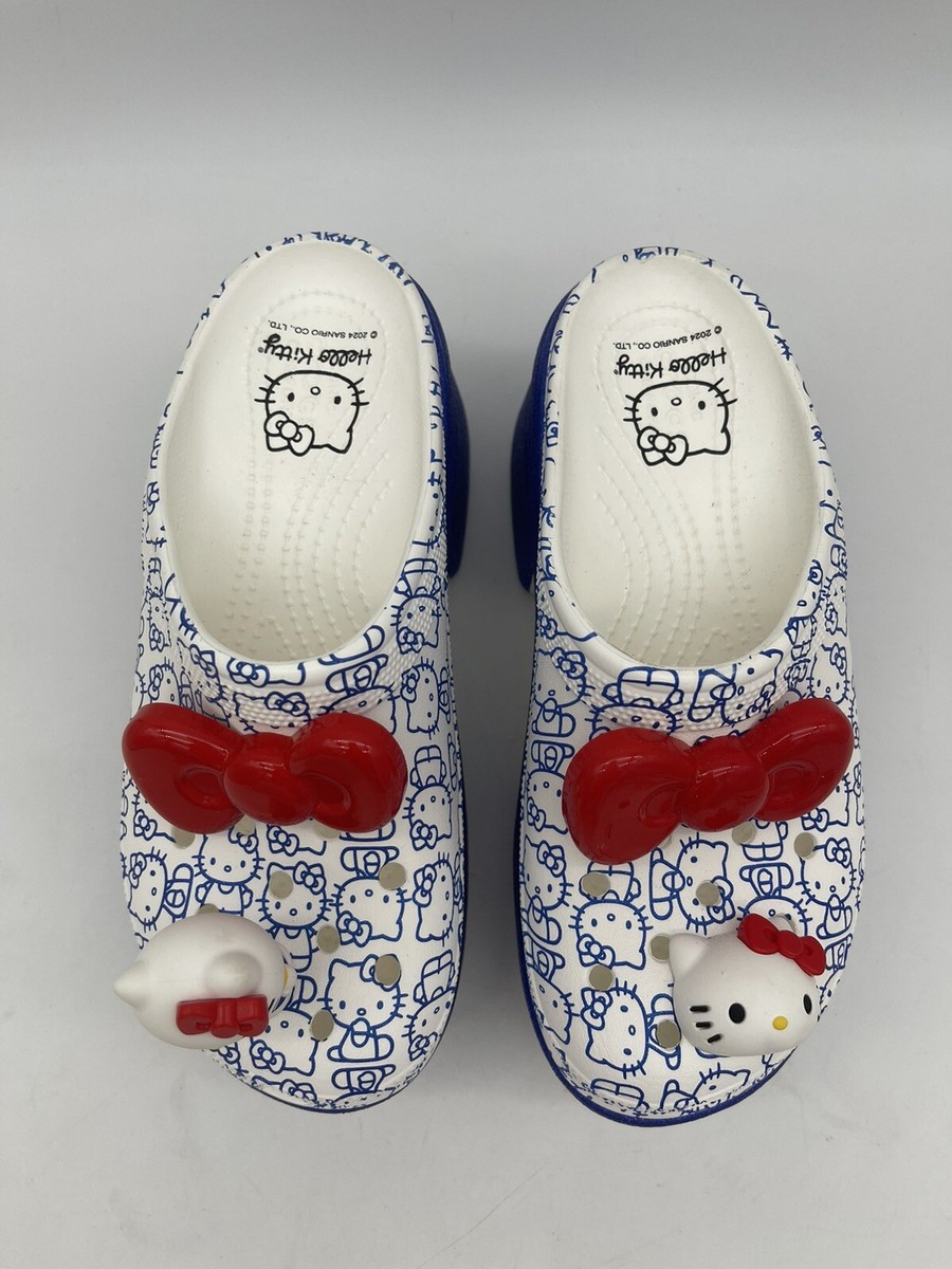 Crocs Hello Kitty 50th Anniversary Siren Clog Blue Glitter Crocs Hello Kitty 50th Anniversary Siren Clog Blue Glitter