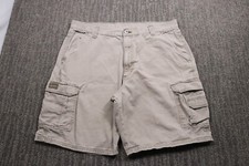 Wrangler Vintage Y2K Cargo Shorts Tan Utility Grunge Men's 38x9 Outdoor Hiking